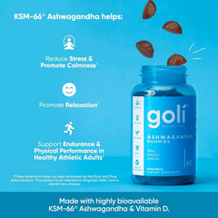 Goli® Ashwagandha Relax, Restore, Unwind Gummies 6 Pack